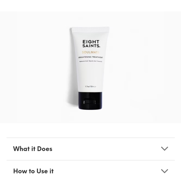 Eight Saints Soulmate Brightening Treatment Hyaluronic Acid Glycolic Acid NIB IN - Picture 3 of 10